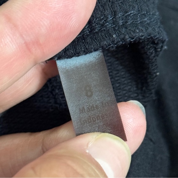 Athleta 8 Black Midtown Trouser Elastic Waist Pull On Flare Leg Pants - Picture 5 of 9